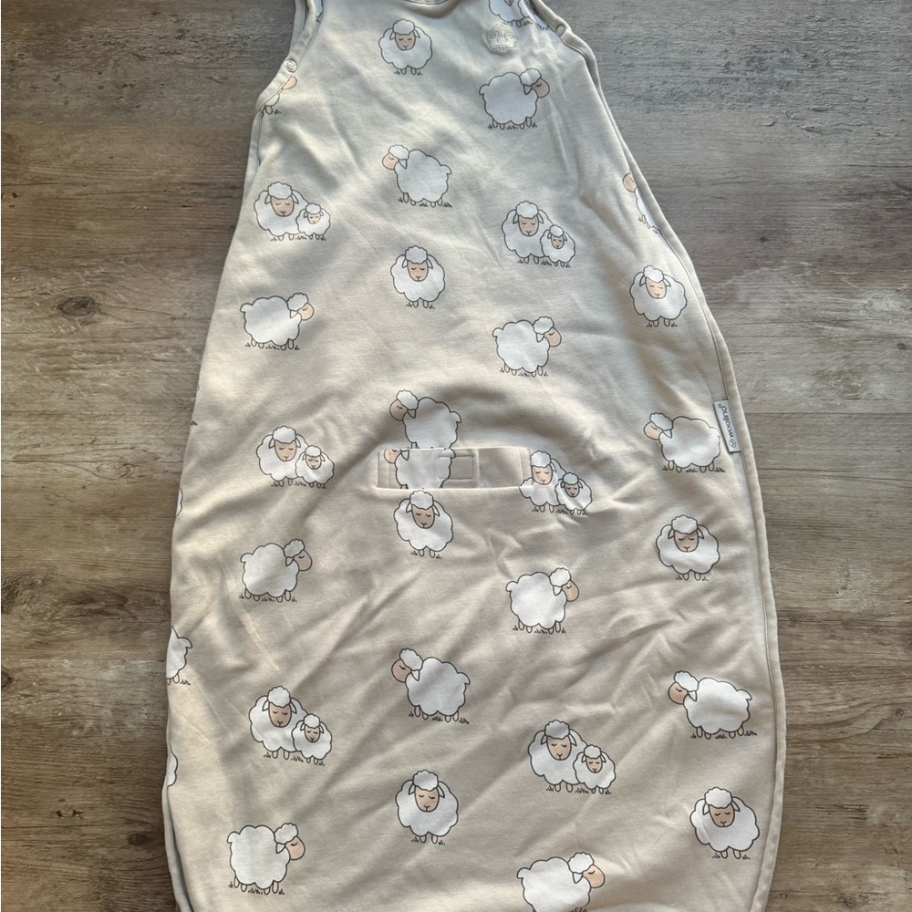 Woolino Cream Baby Sleep Sack with Subtle Cloud Detail